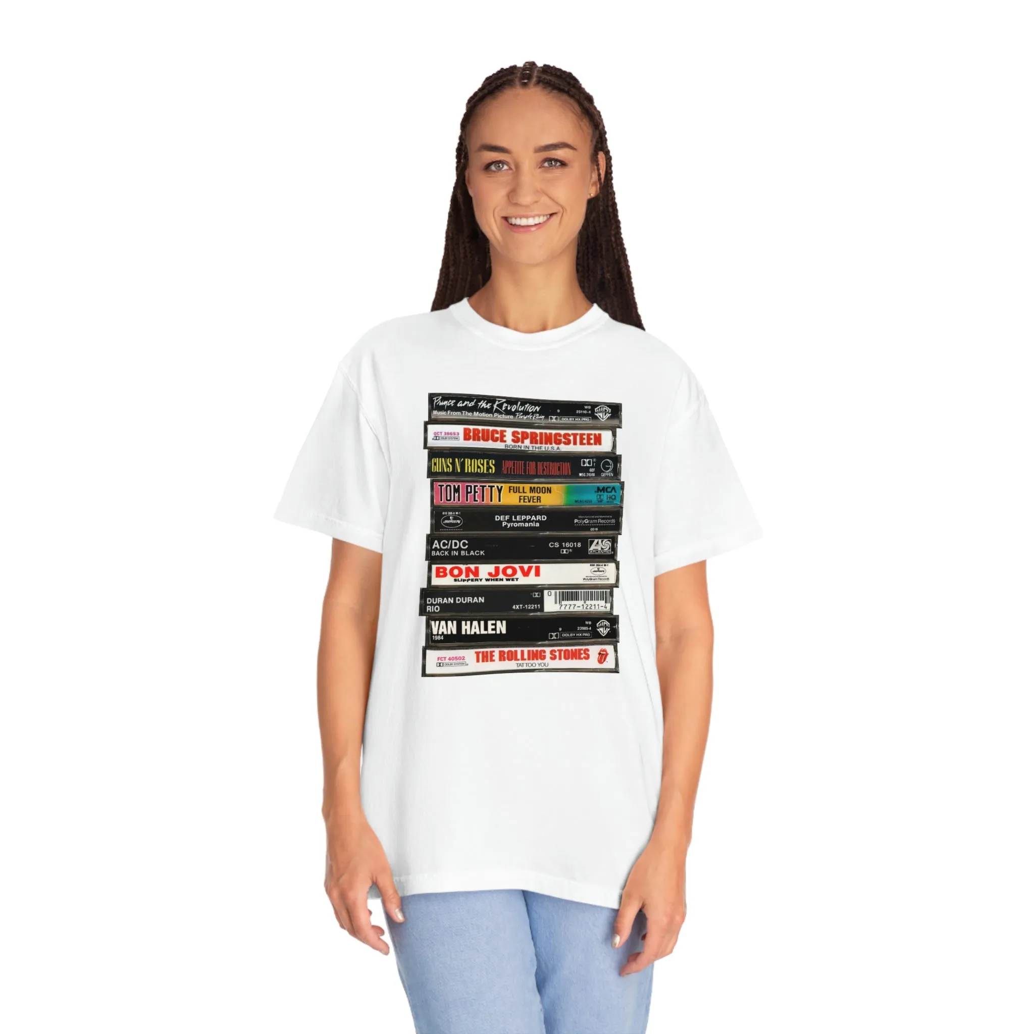 90's Rock Cassette Comfort Colors 1717 Unisex Garment-Dyed T-shirt