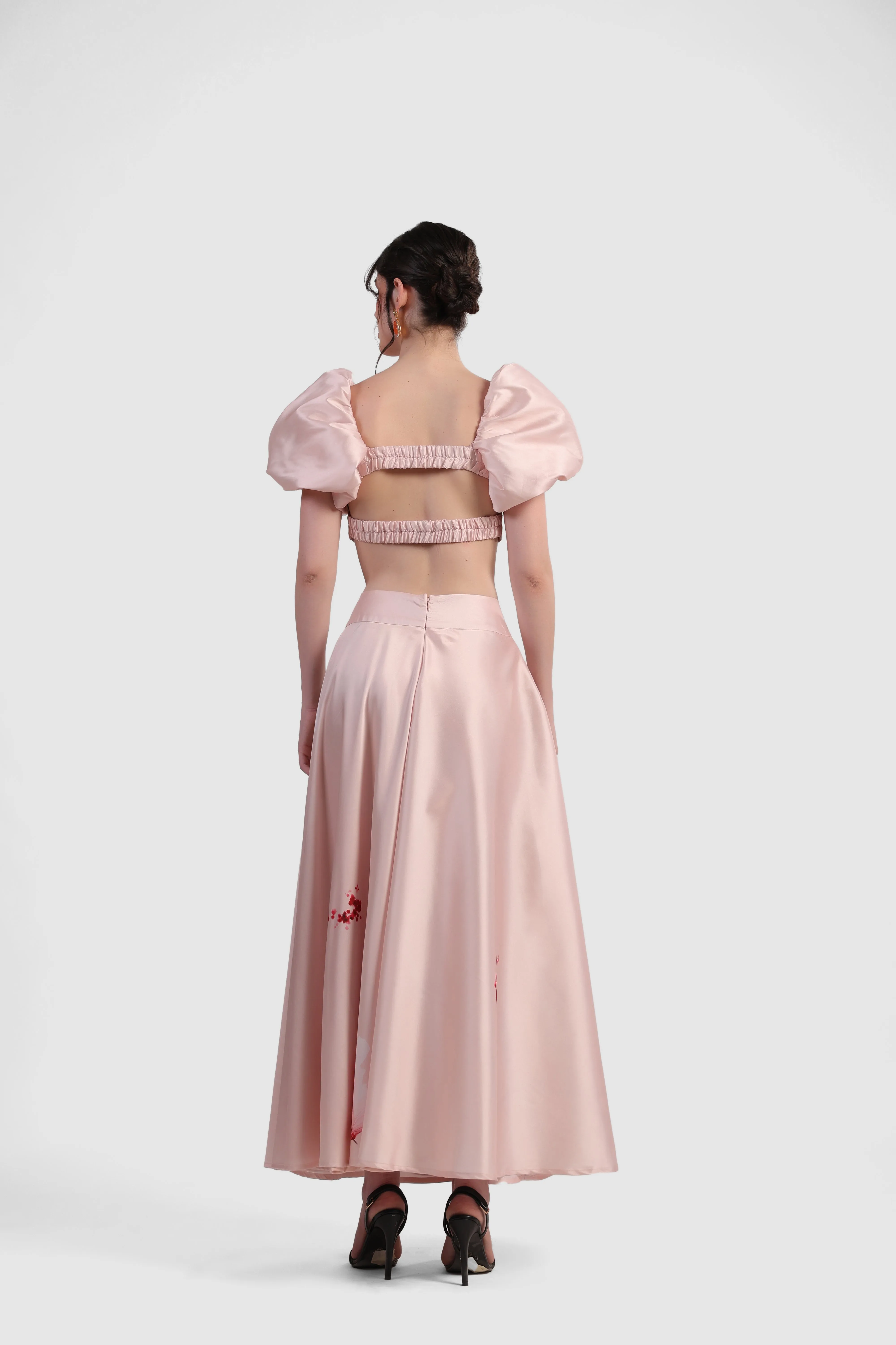 ARIA UMBRELLA MIDI SKIRT