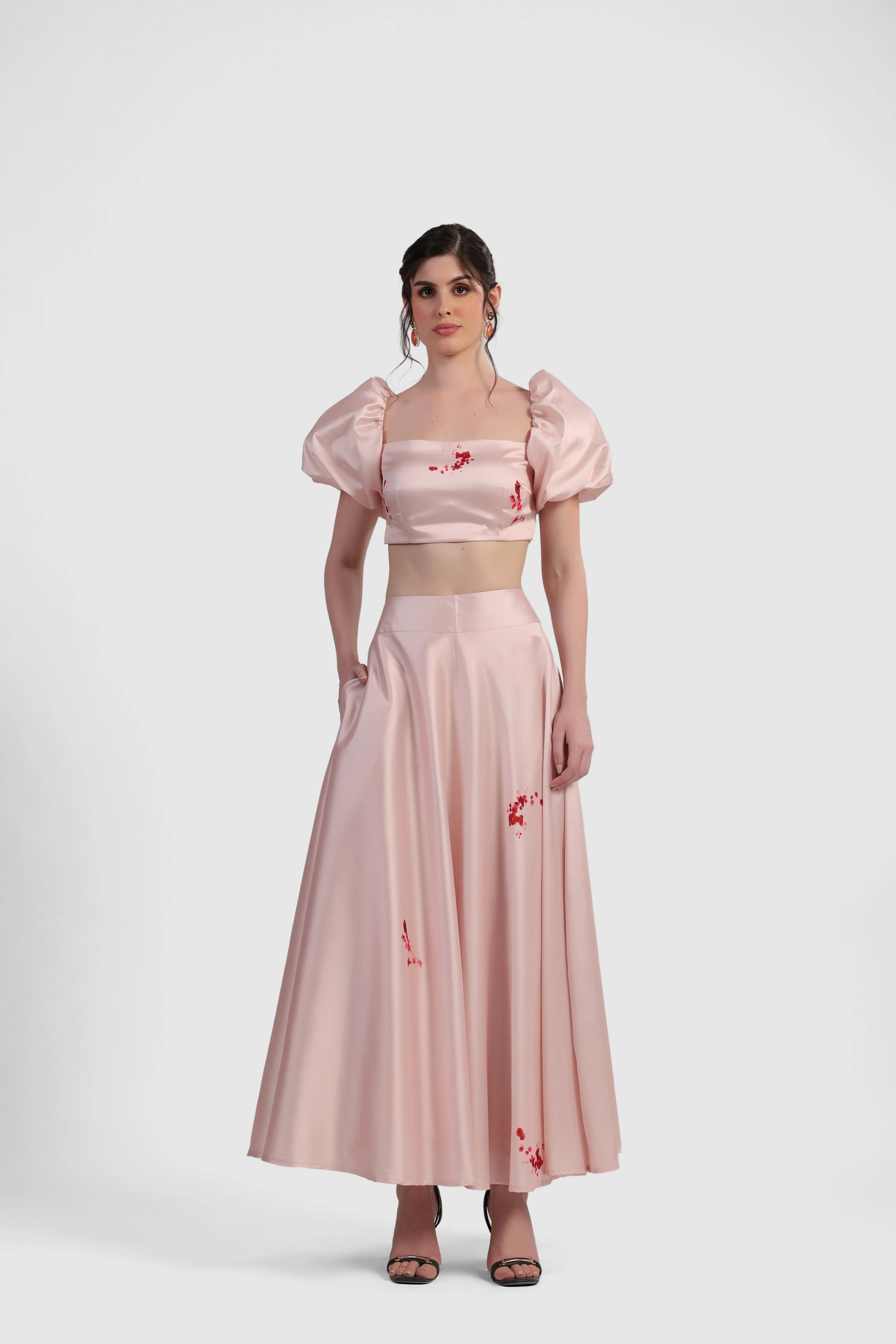 ARIA UMBRELLA MIDI SKIRT