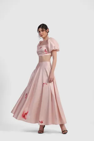 ARIA UMBRELLA MIDI SKIRT