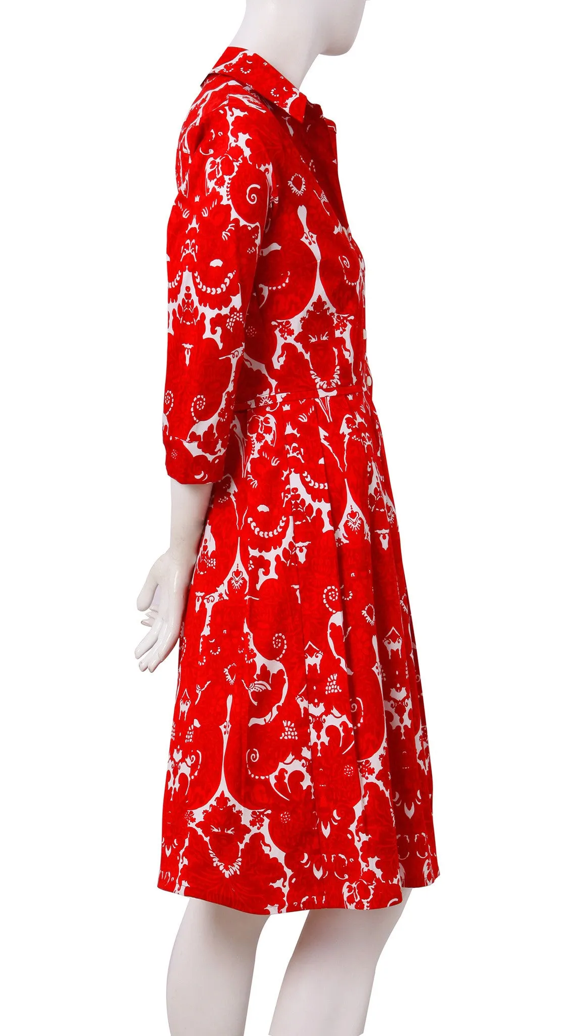 Audrey Dress Shirt Collar 3/4 Sleeve Regular Cotton Stretch (Antoinette Bright)