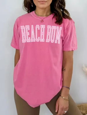 Beach Bum Comfort Colors® Tshirt - Pink Ink