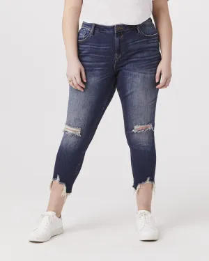 Bette Destructed Skinny Jean | Dark Wash