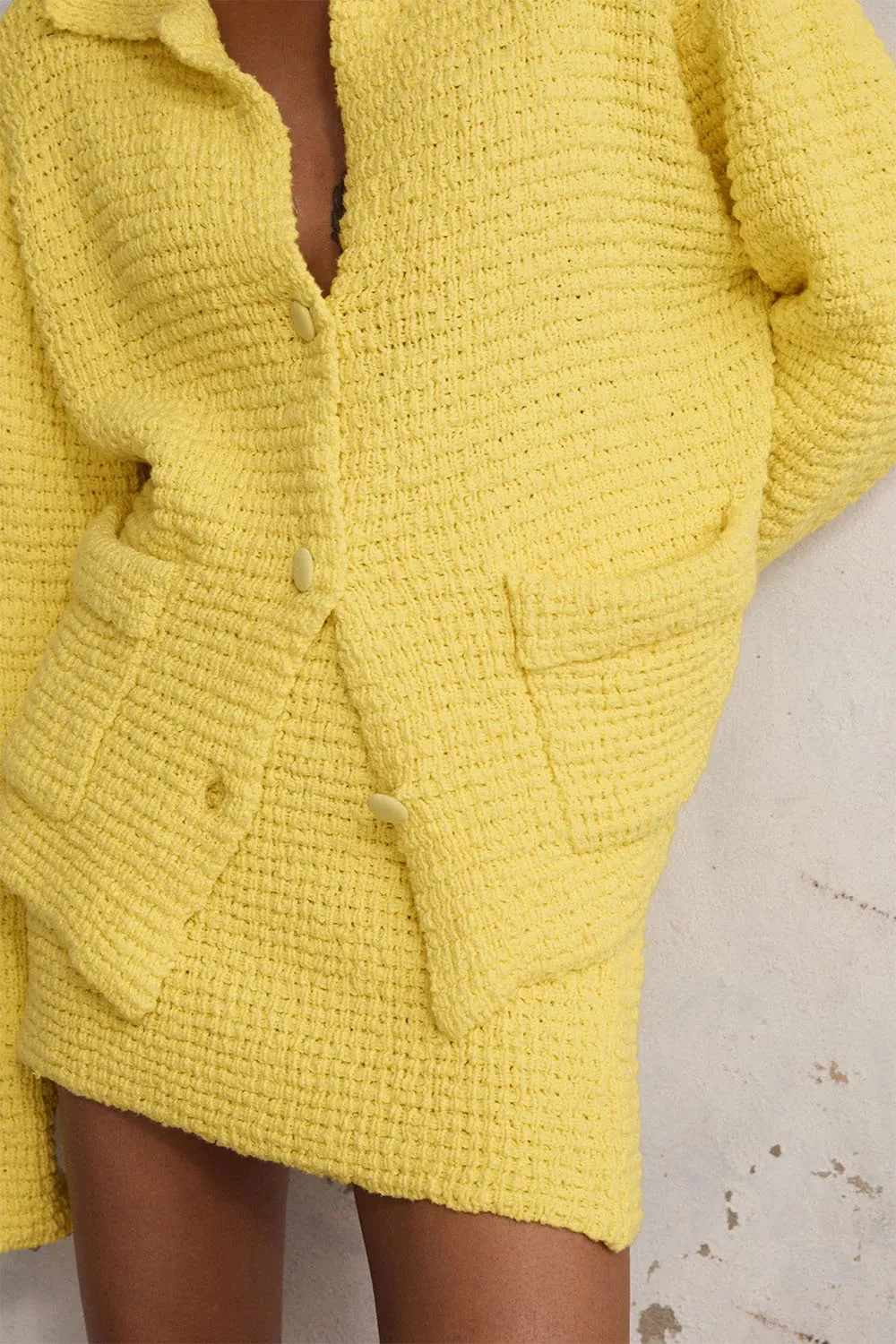 BLANCA Womens Belle Mini Skirt Yellow