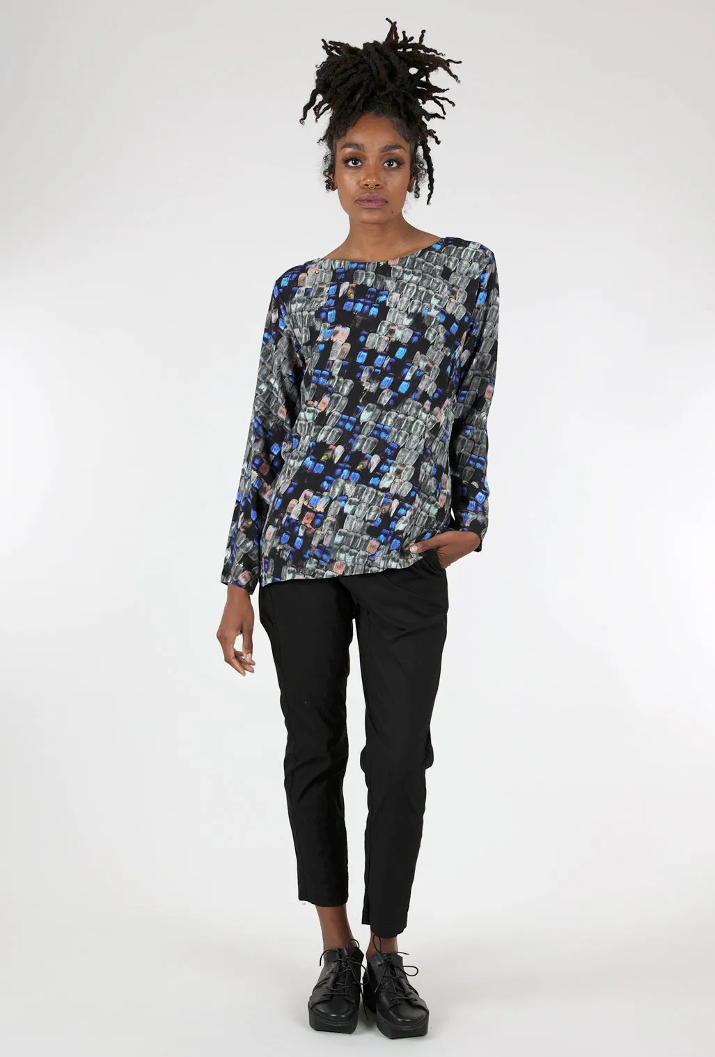 Butterfly Zoom Blouse, Black
