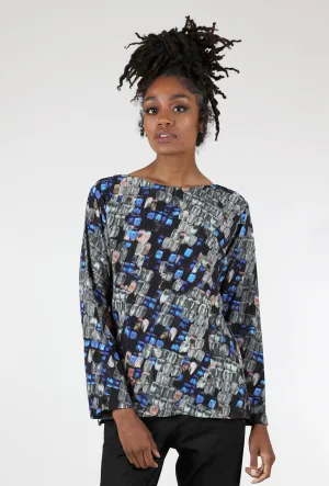 Butterfly Zoom Blouse, Black