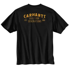Carhartt Men's "Built For Generations" Graphic Pocket Short Sleeve T-Shirt