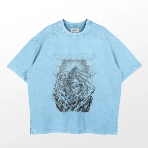 Chainsaw Man Washed Vintage T-Shirt – 260 GSM High-Quality Cotton Anime Streetwear