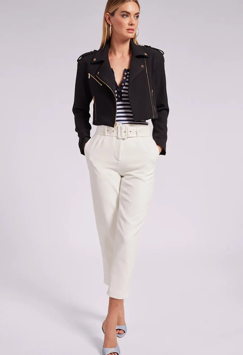 Cosita Crepe Moto Jacket
