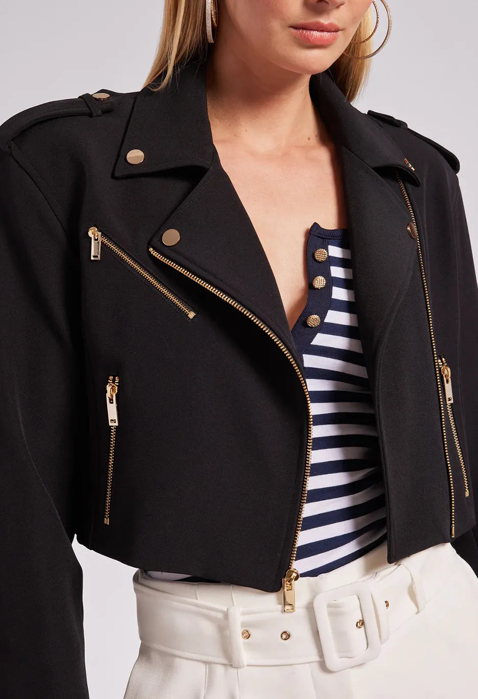 Cosita Crepe Moto Jacket
