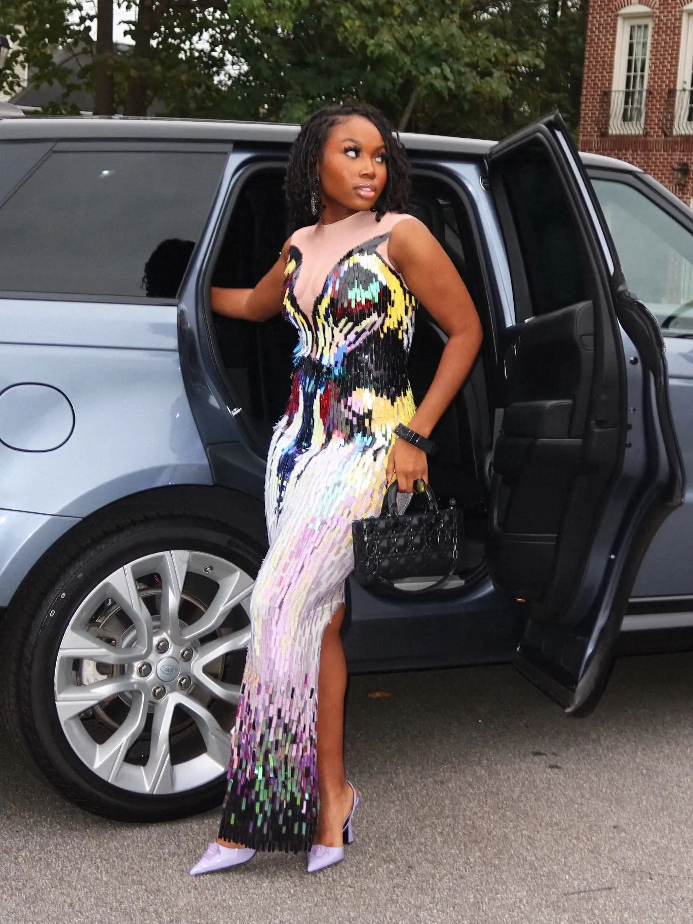Edge Sequin Gown