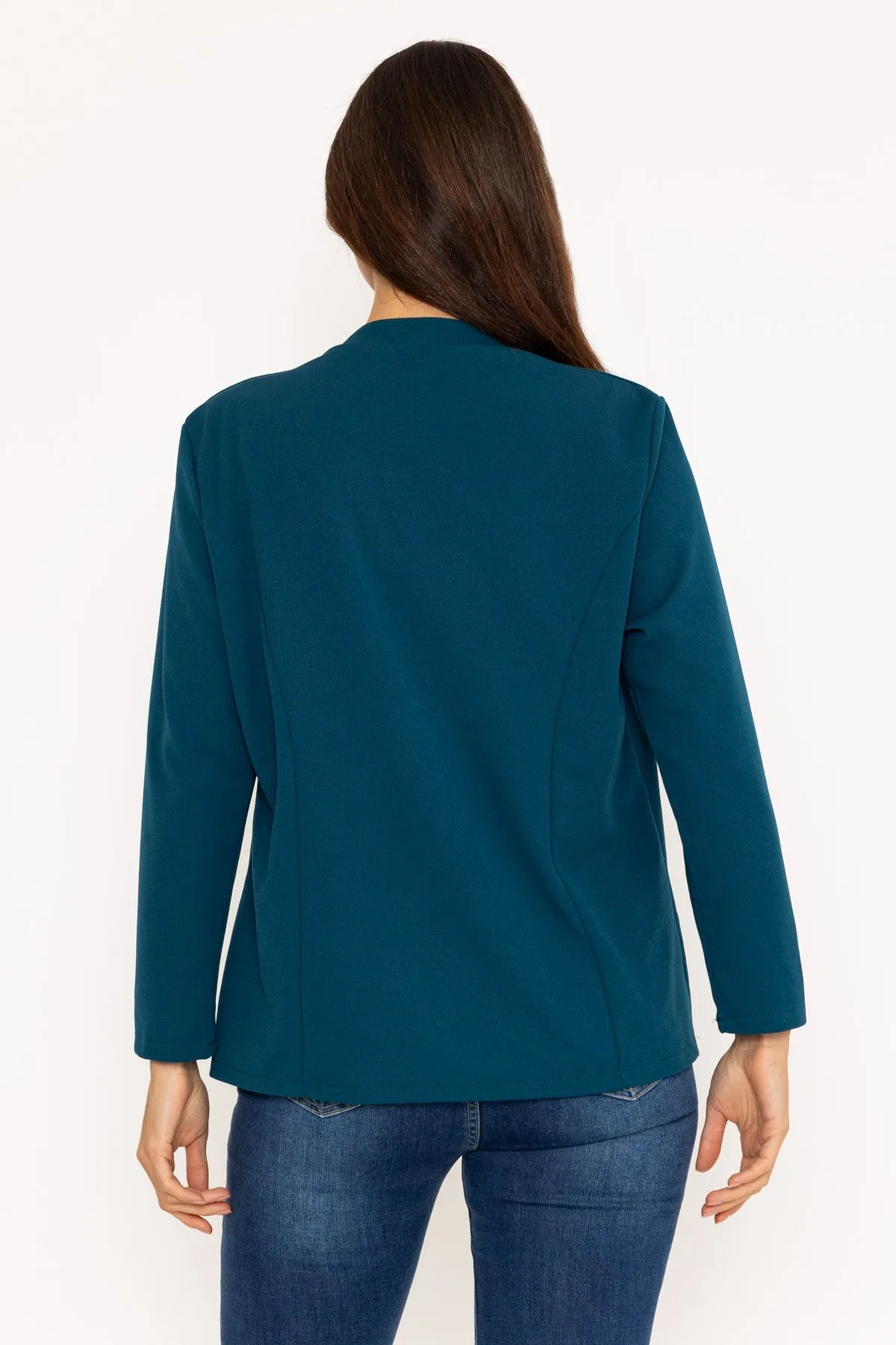 Edge To Edge Teal Blazer