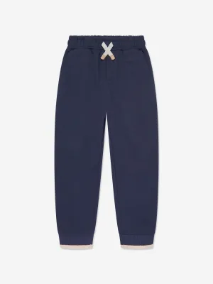 Eleventy Boys Logo Joggers in Navy