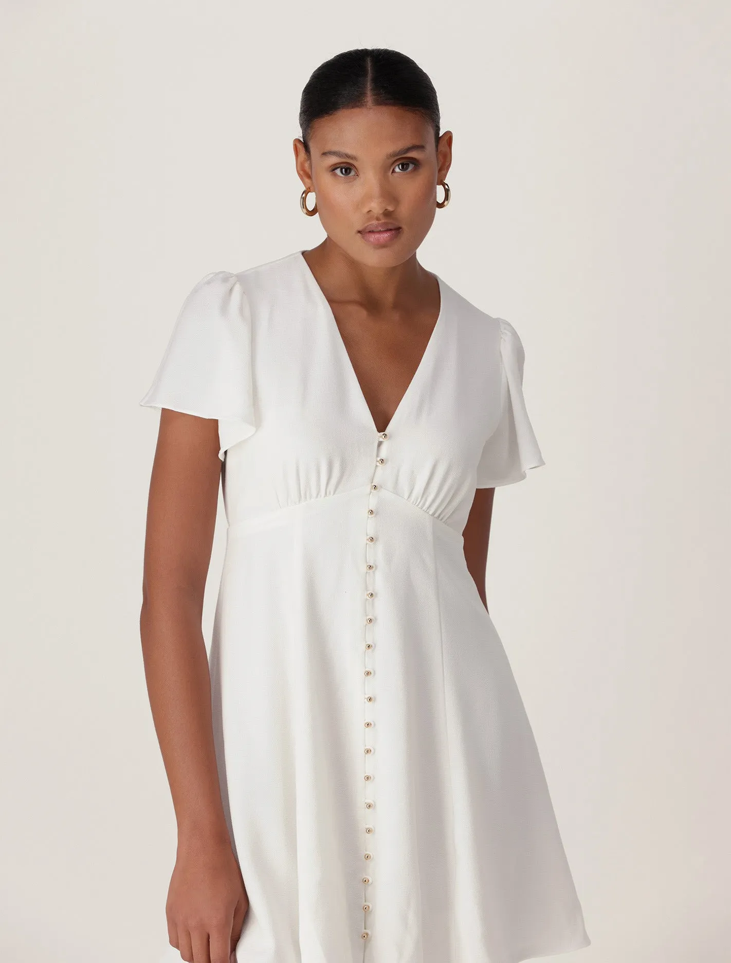 Elodie Flutter Sleeve Dress