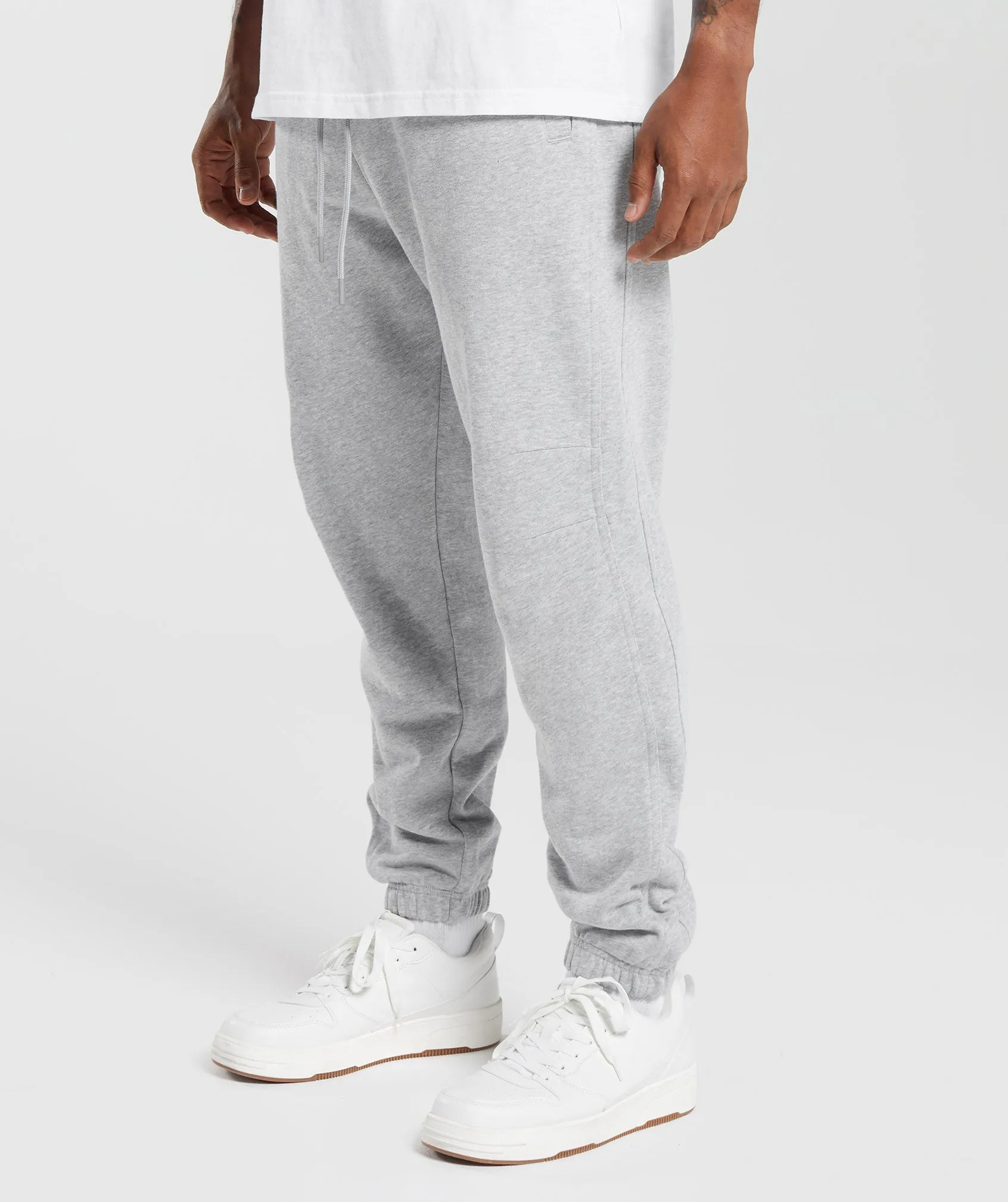 Gymshark Rest Day Essentials Joggers - Light Grey Core Marl