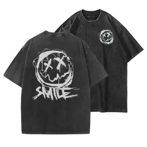 Happy Face Washed T-Shirt