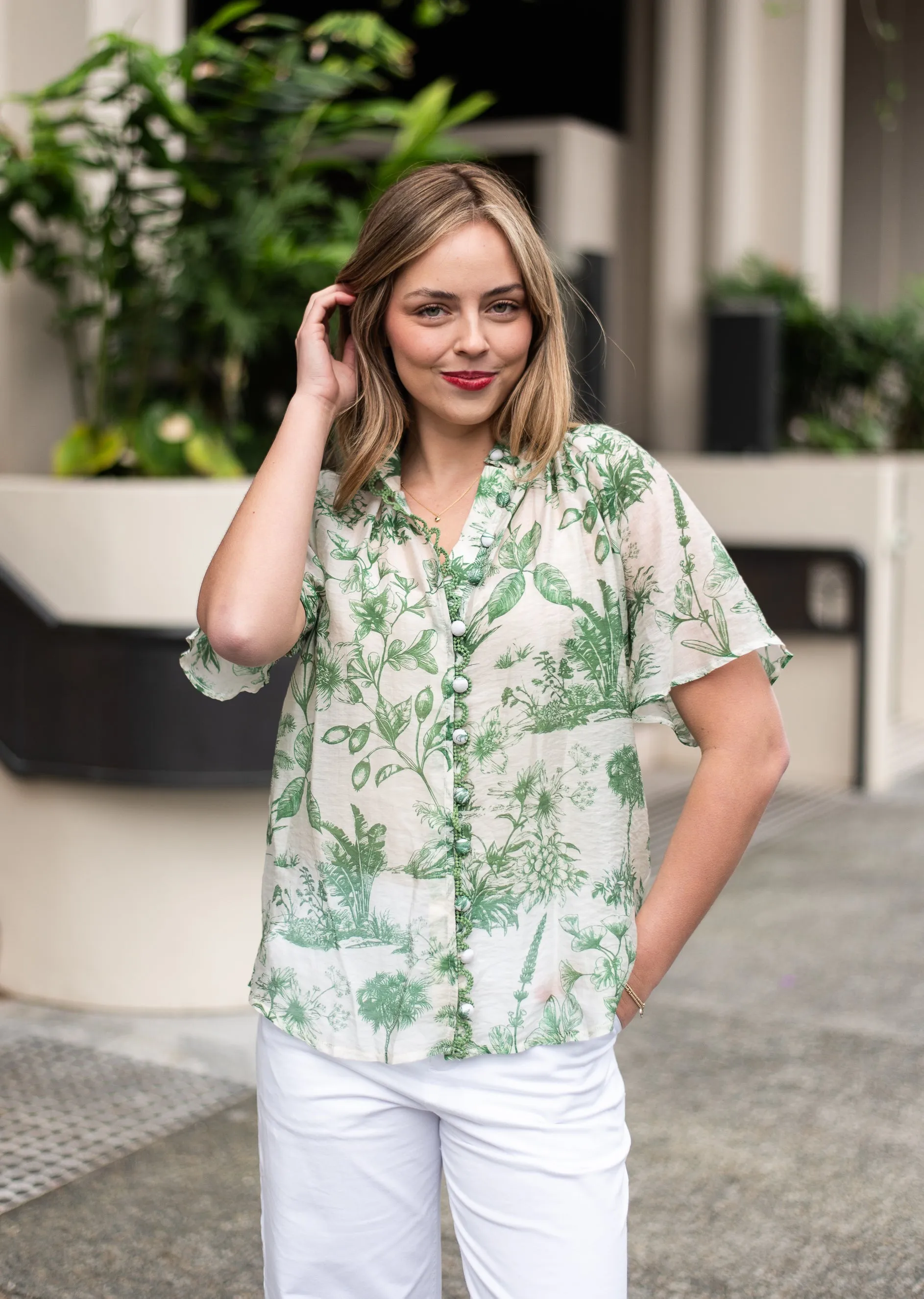 Idora  Blouse   | Green