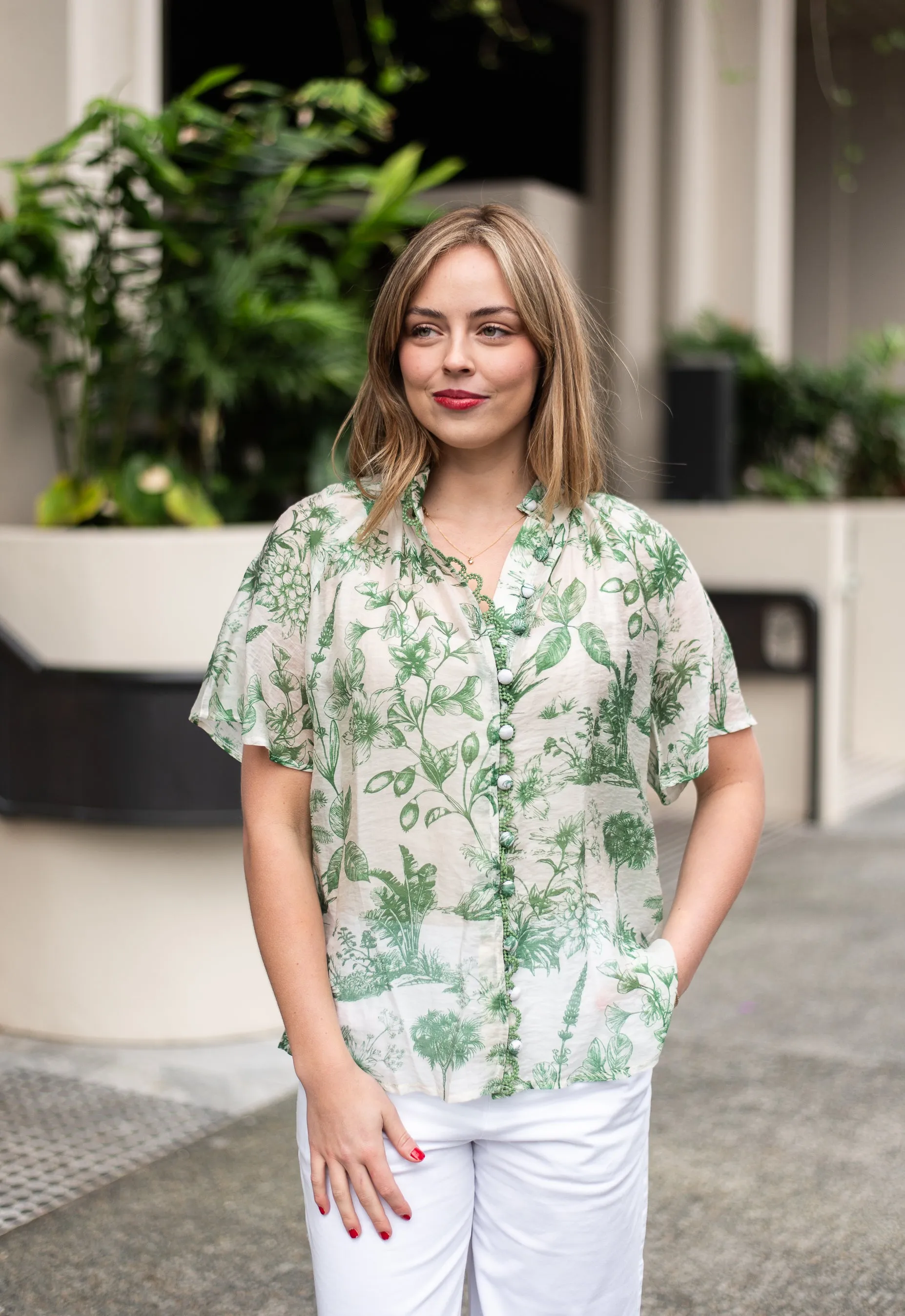 Idora  Blouse   | Green