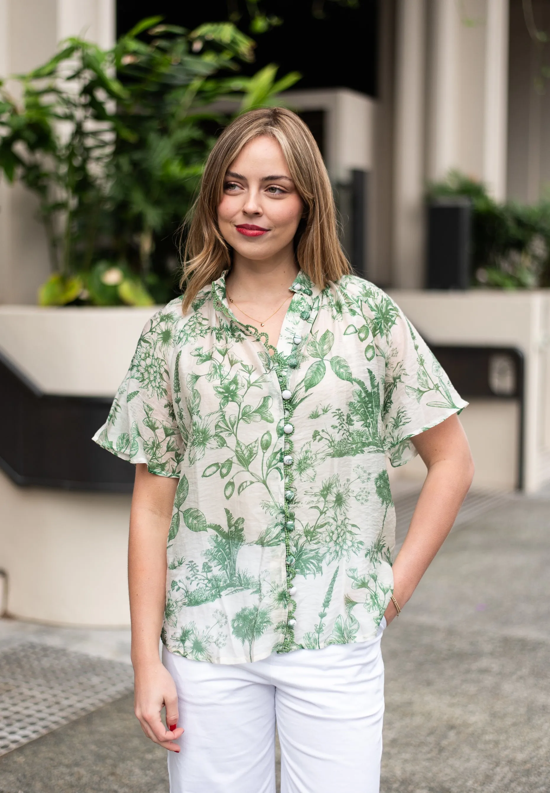Idora  Blouse   | Green