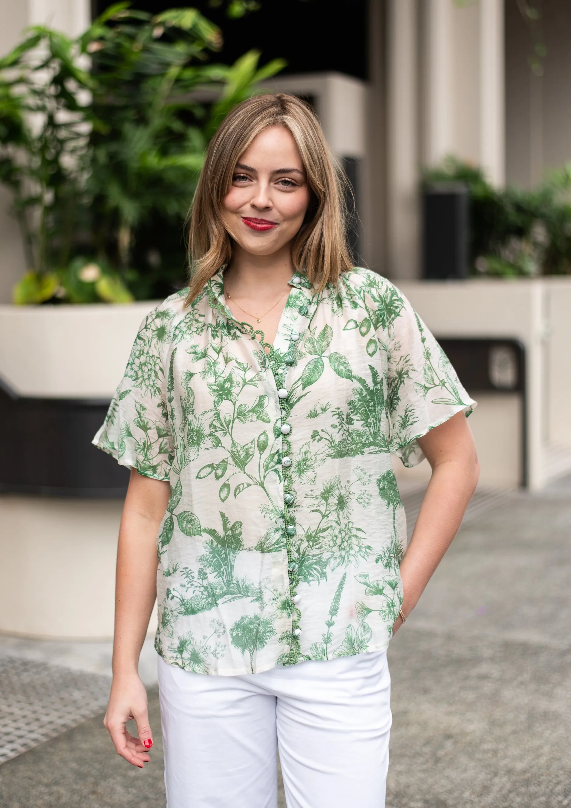 Idora  Blouse   | Green