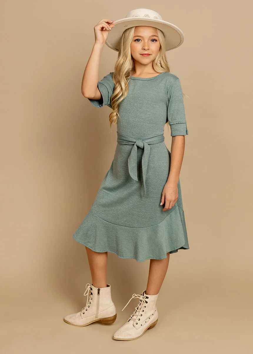 Jaliyah Dress in Island Sage