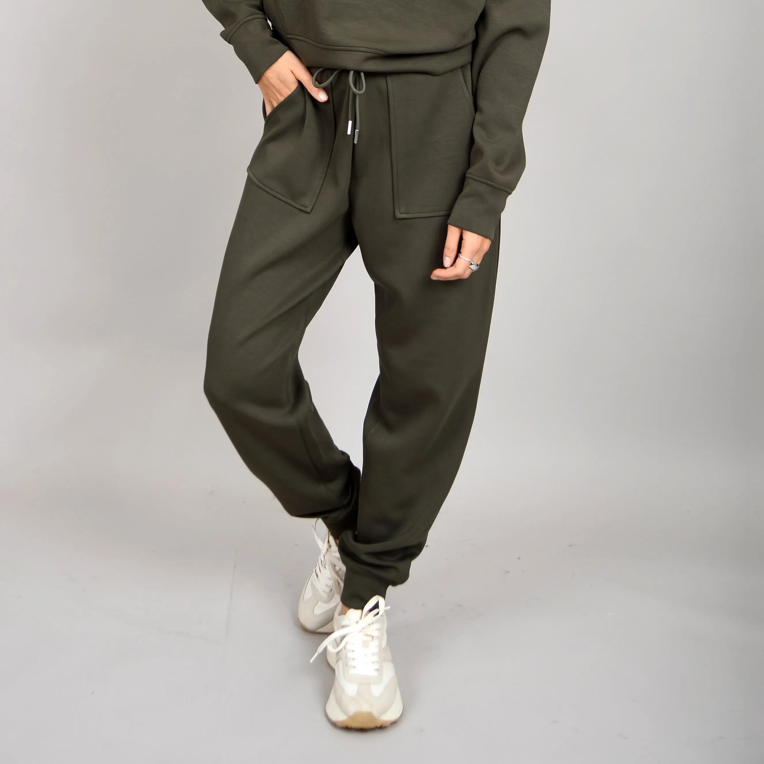 JOSELLE KNIT JOGGER - OLIVE NIGHT