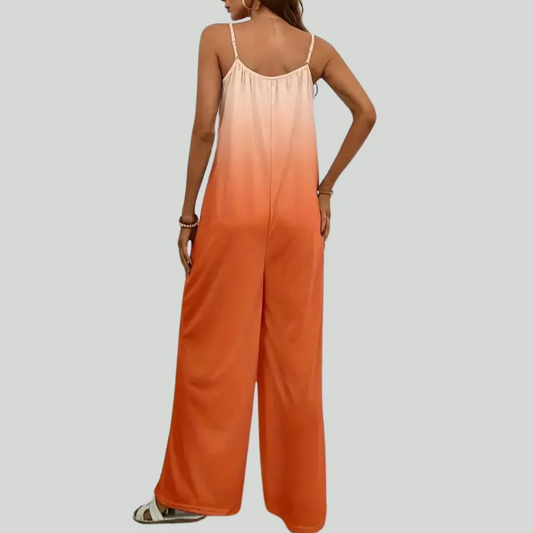 KRISTI - Chic Jumpsuit med spagettiband och ombréfärger för kvinnor