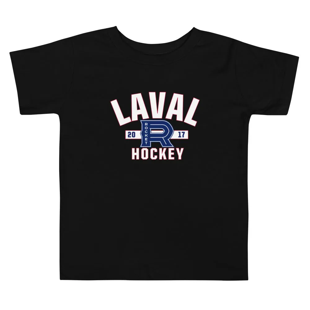 Laval Rocket Established Logo Toddler Short Sleeve T-Shirt