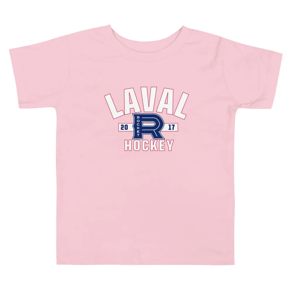 Laval Rocket Established Logo Toddler Short Sleeve T-Shirt