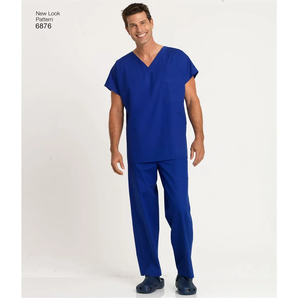 New Look Pattern 6876 Miss / Men Scrubs