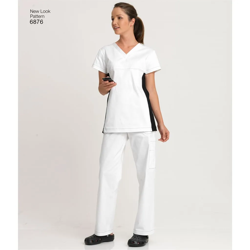 New Look Pattern 6876 Miss / Men Scrubs