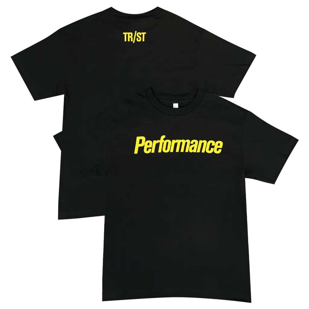 Performance Short Sleeve Black T-Shirt
