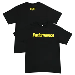 Performance Short Sleeve Black T-Shirt