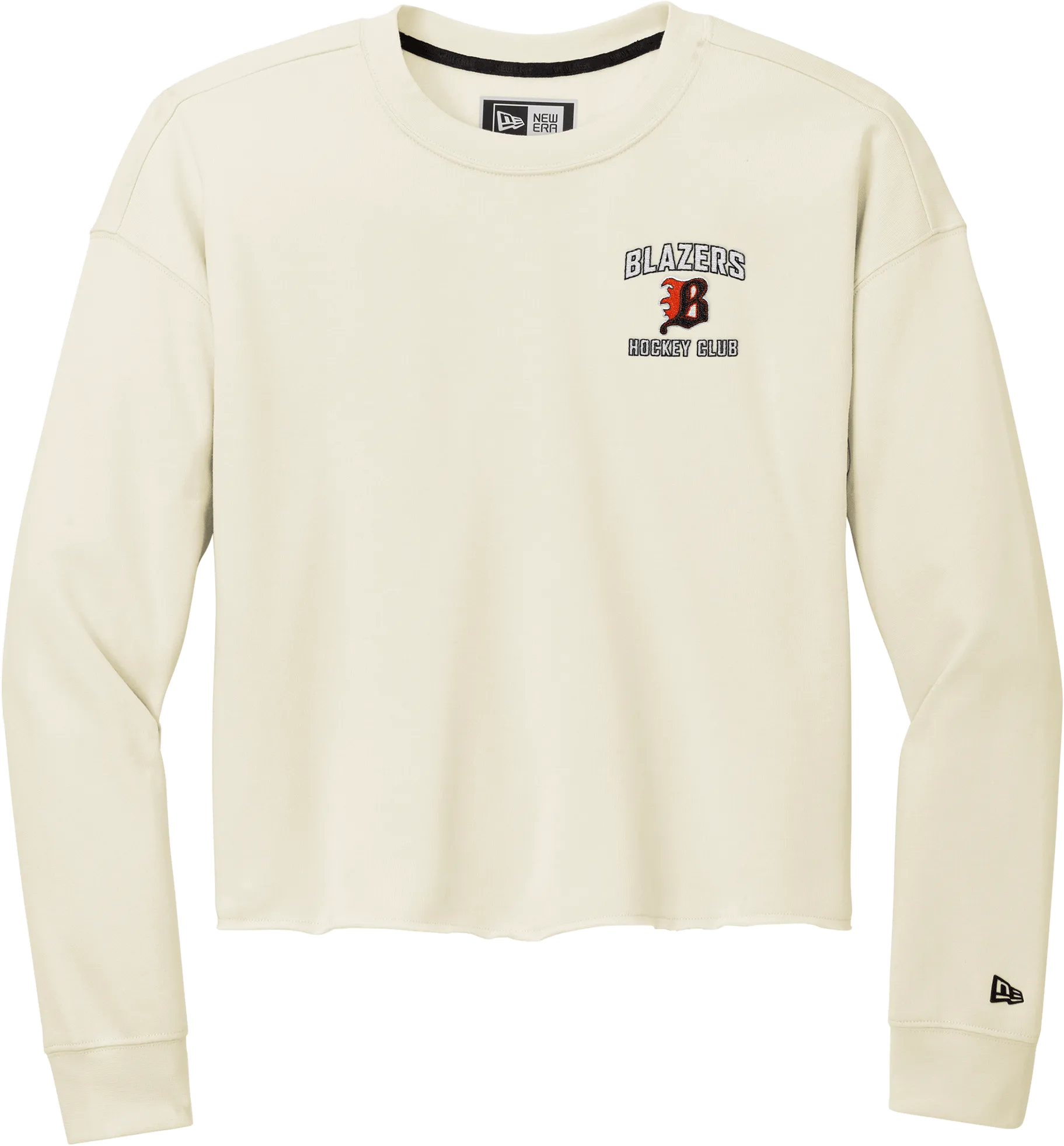 Philadelphia Blazers New Era Ladies Tri-Blend Fleece Crop Crew