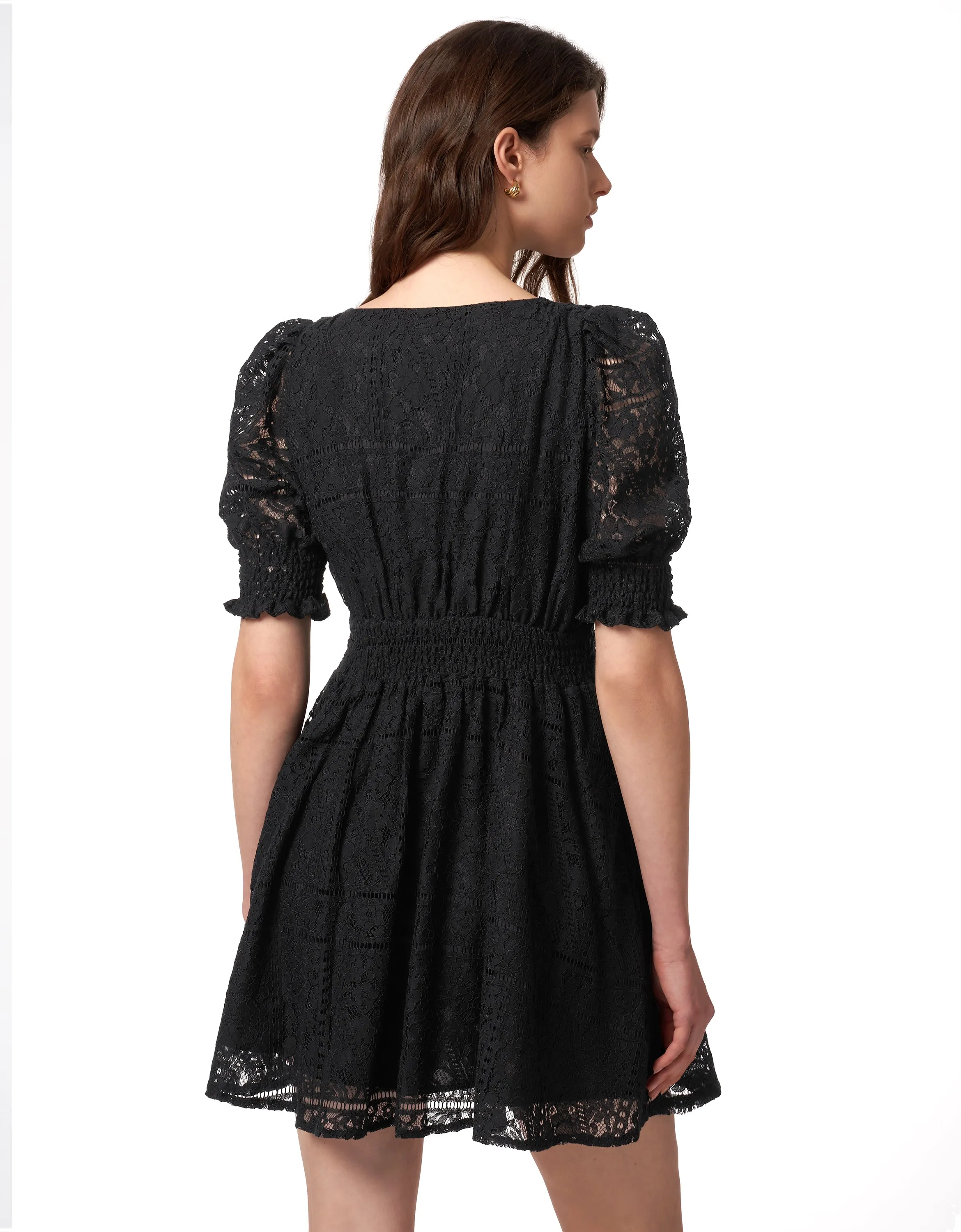 Puff Sleeve Lace Dress