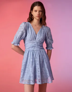 Puff Sleeve Lace Dress