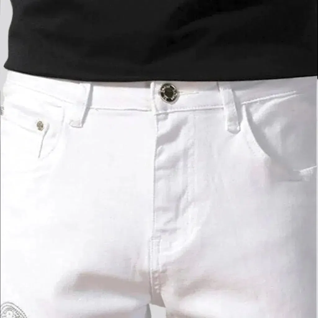 Ripped street jeans
 for men