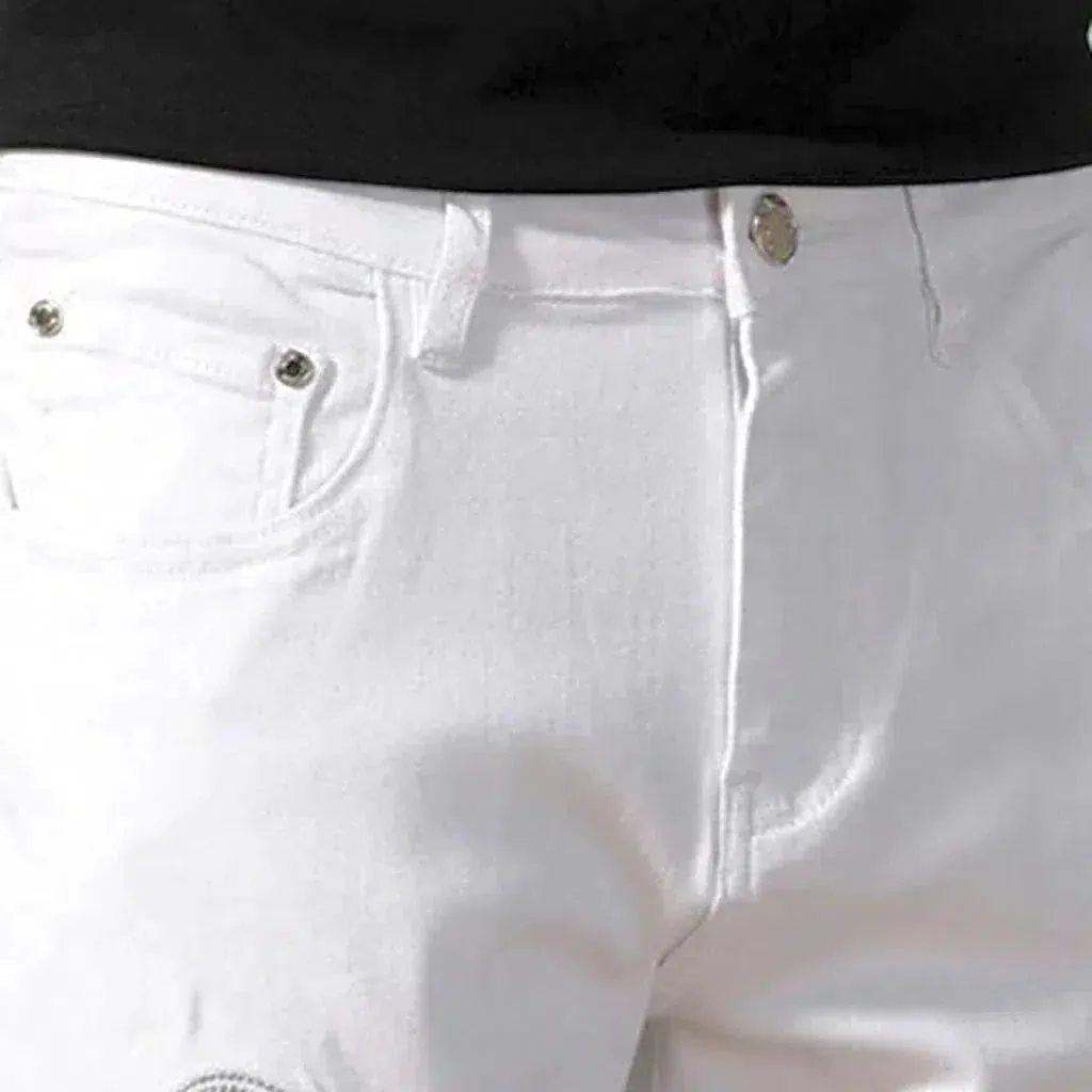 Ripped street jeans
 for men