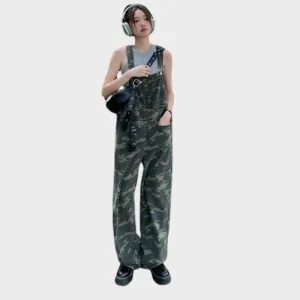 ROCIO - Löst sittande jumpsuits för kvinnor Militär