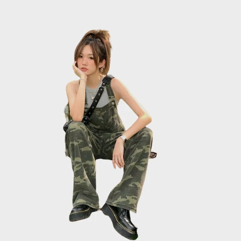ROCIO - Löst sittande jumpsuits för kvinnor Militär