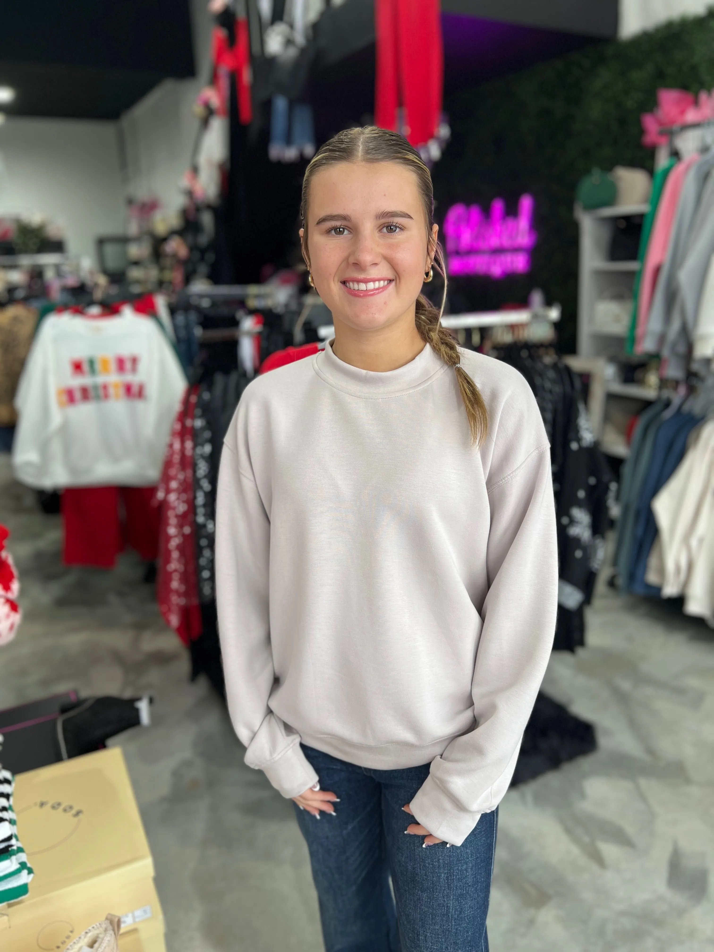Scuba Mock Neck Pullover