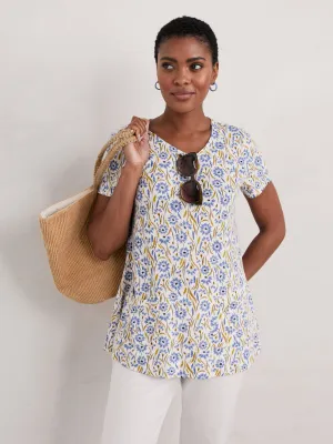 Short Sleeve Drawing Book Top