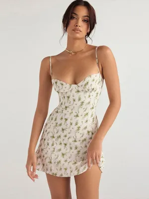 Slim-fitting Mori Floral Slip Dress
