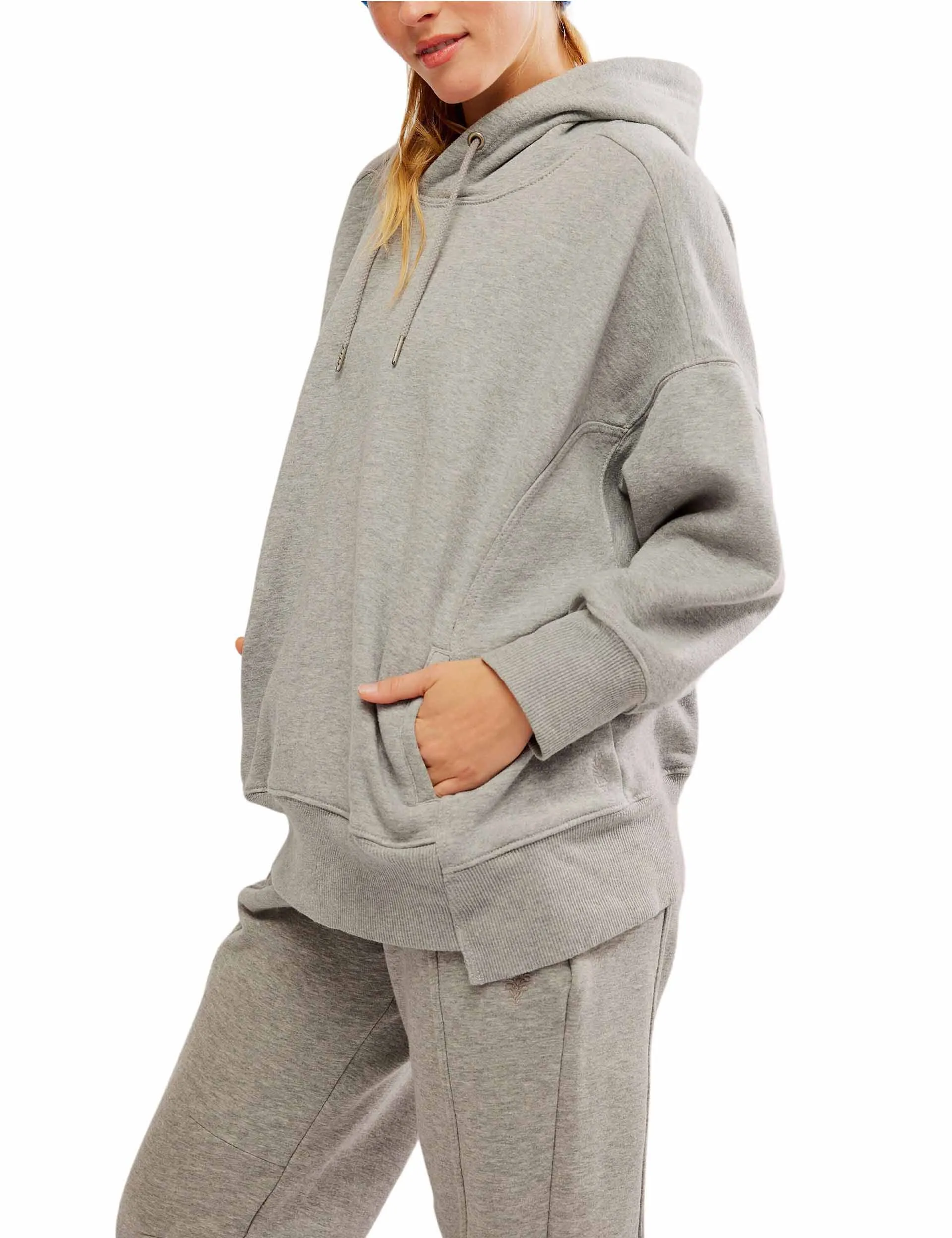 Sprint To The Finish Hoodie - Heather Grey