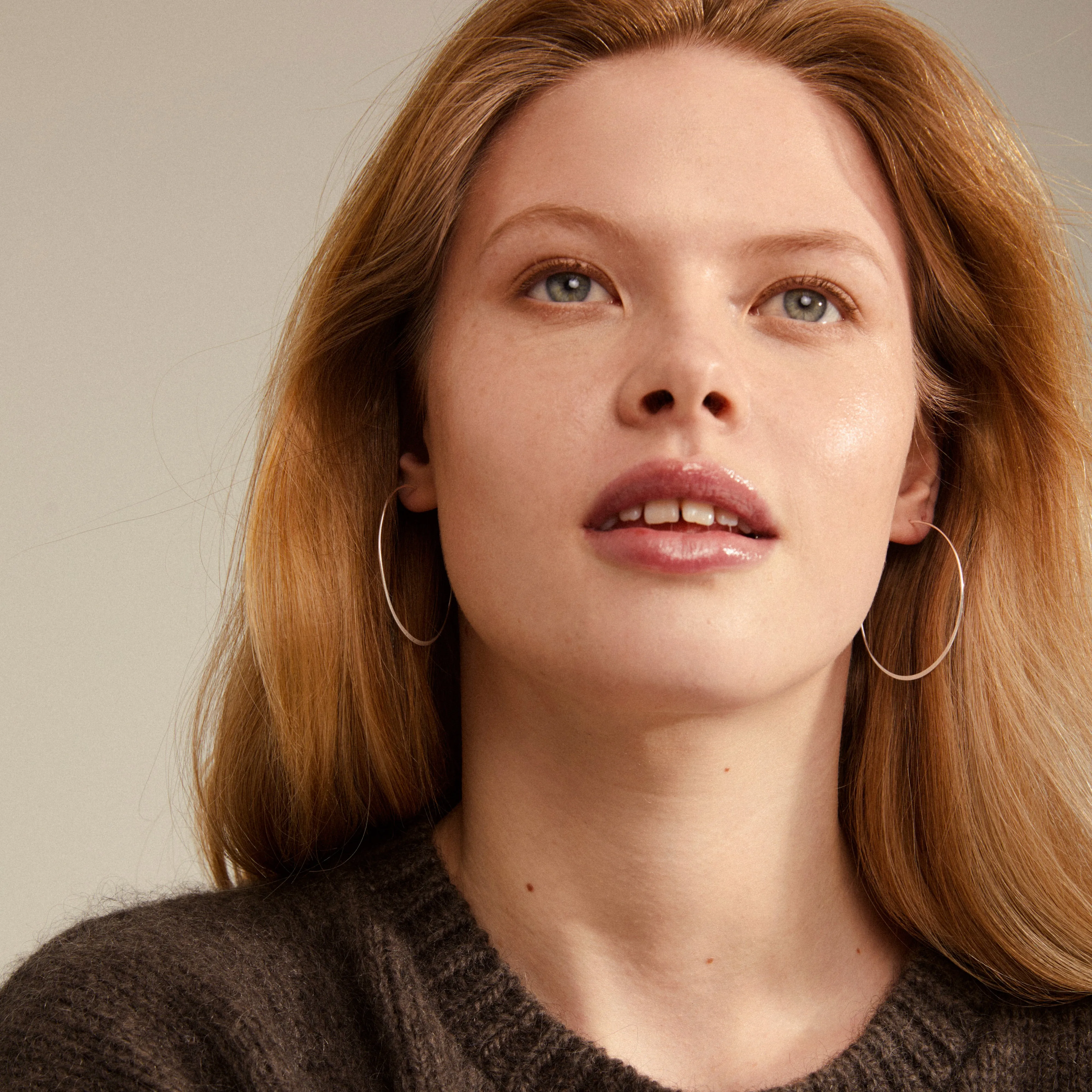 TILLY large hoop earrings silver-plated