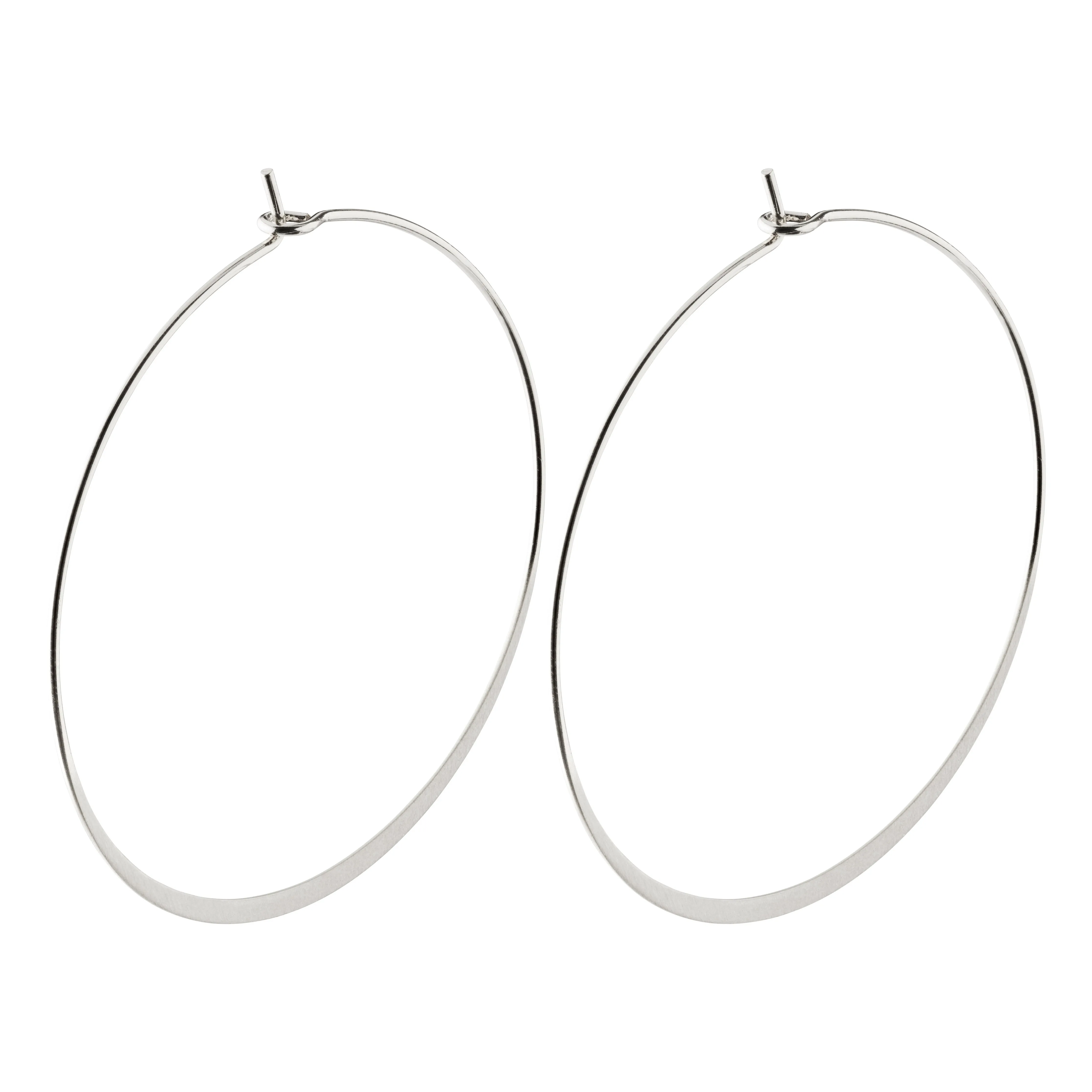 TILLY large hoop earrings silver-plated