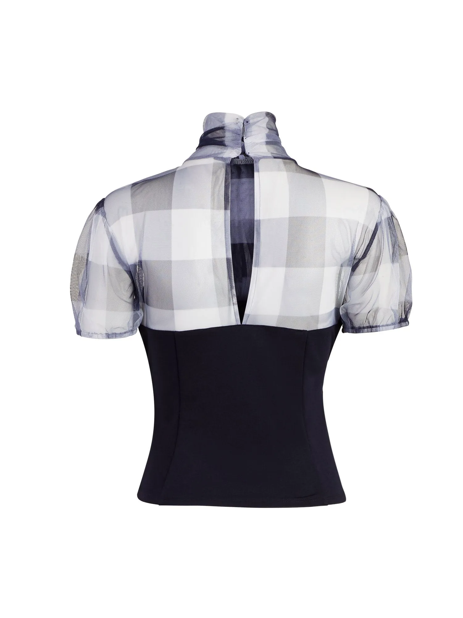 Tulle Bow-Accent Twofer Top