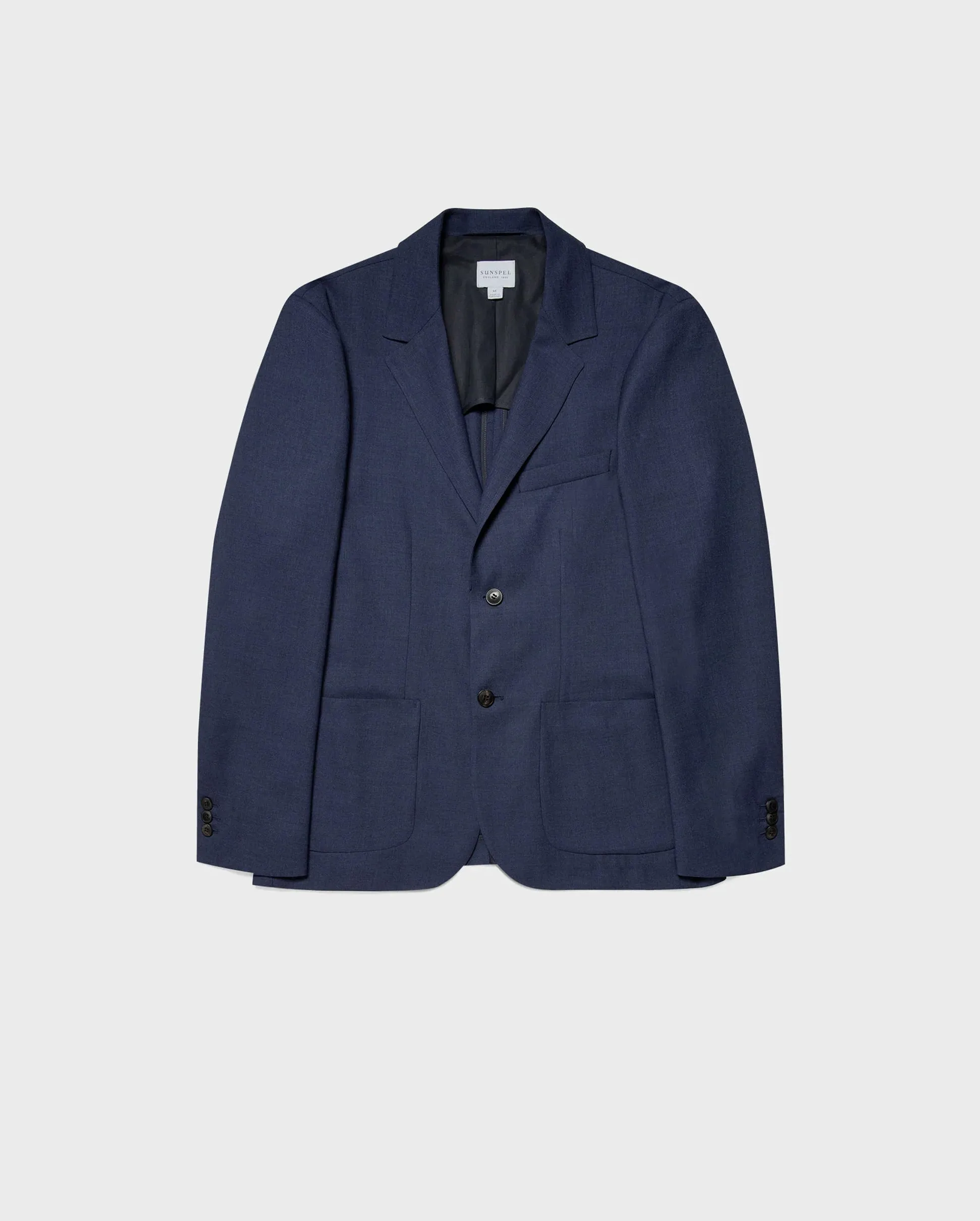 WOOL BLAZER / BLUE MELANGE